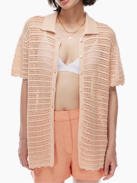 Wilfred Tops - Aritzia Wilfred Crochet Cover Up